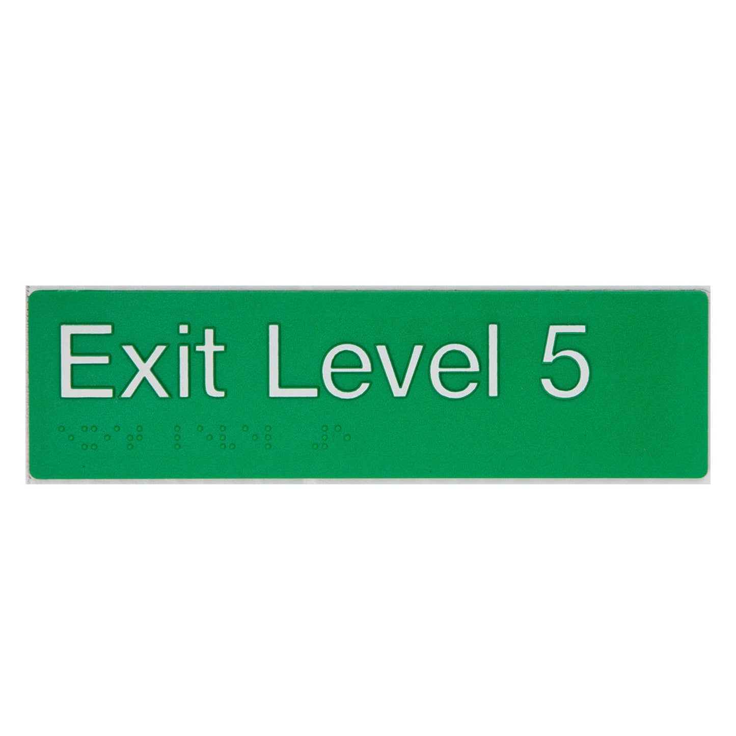 Tim The Sign Man Exit Level Five Green/White EL5-GREEN