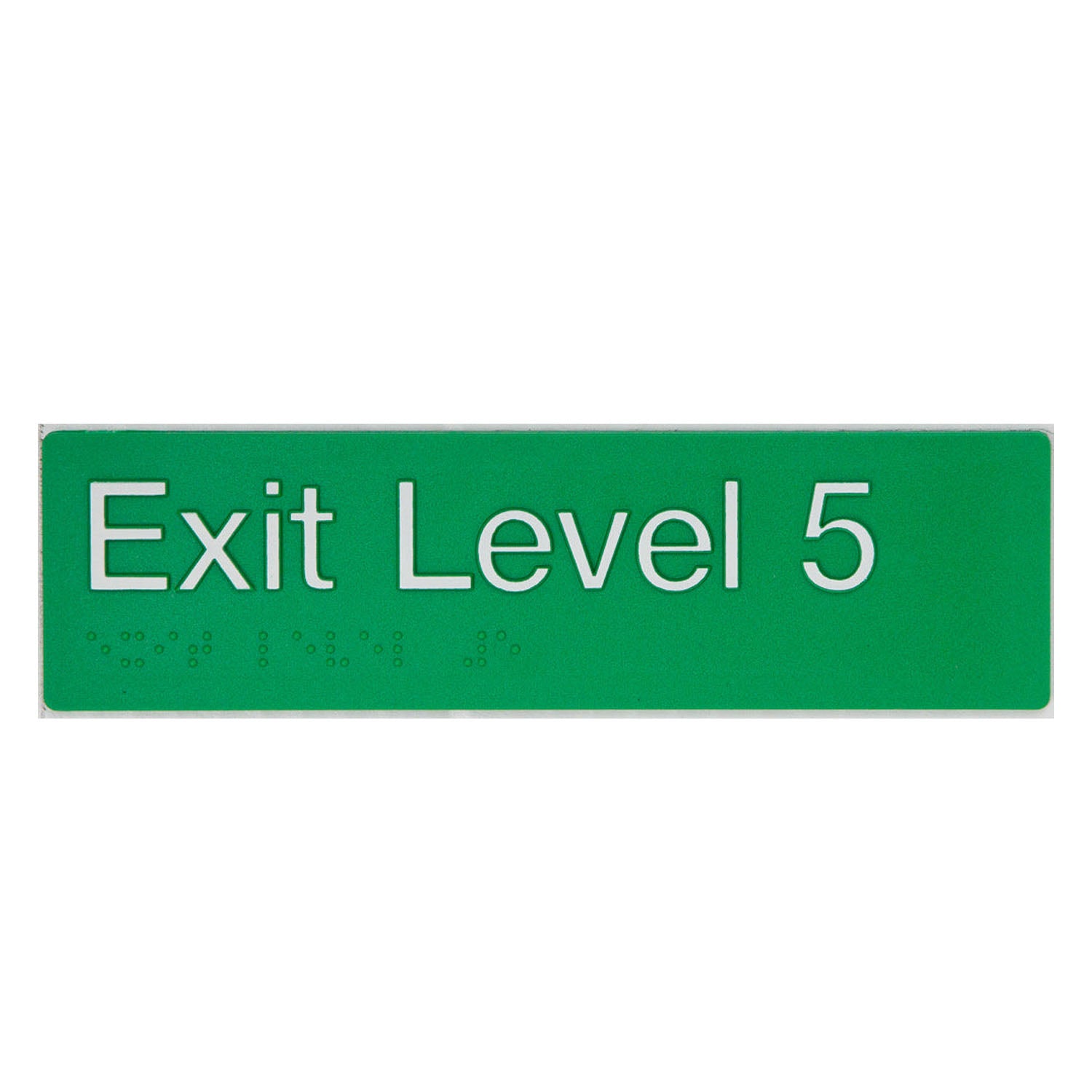 Tim The Sign Man Exit Level Five Green/White EL5-GREEN