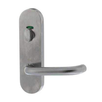 Lockwood 2816 Round End Plate With Privacy Indicator Turn & 70 Lever Satin Chrome 2816/70SC