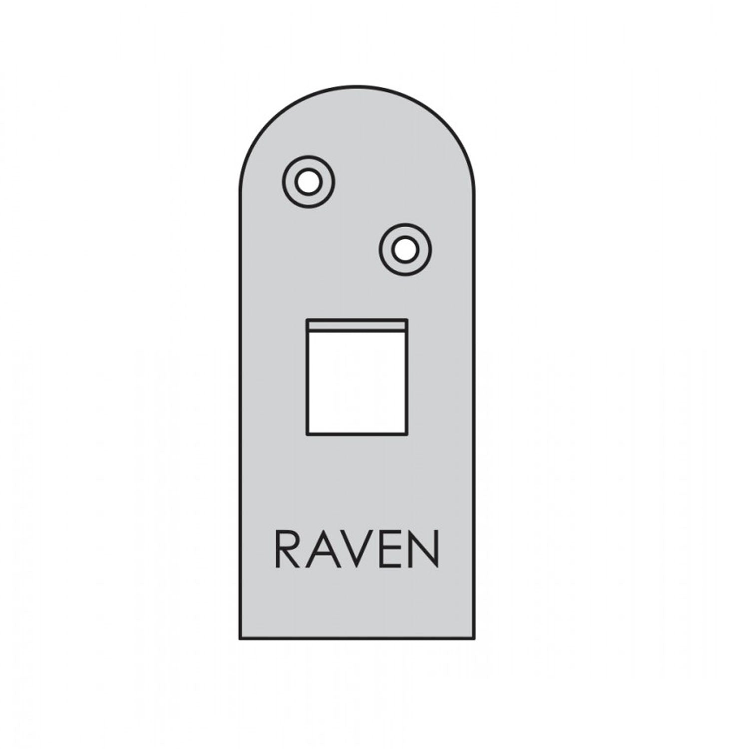 Raven RP8 Screw Bag and Escutcheon Plate Clear Anodised A8CP3