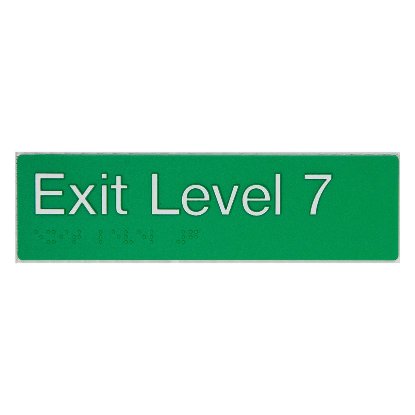 Tim The Sign Man Exit Level Seven Green/White EL7-GREEN