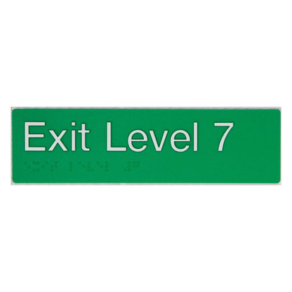Tim The Sign Man Exit Level Seven Green/White EL7-GREEN