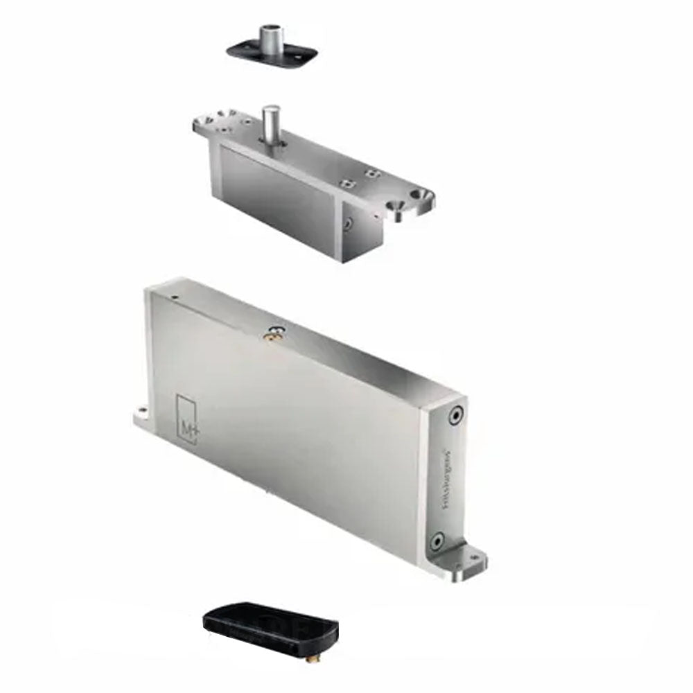 FritsJurgens Full Kit System M+F | 70mm Min Pivot Point Squared Floor Plate PVD Black FJS/STM+70GSBK