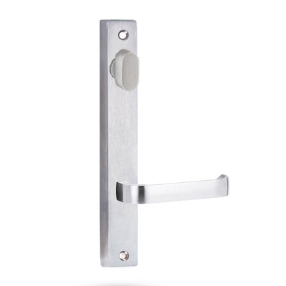 Lockwood 4904 Square End Plate With Turn & 131 Lever Satin Chrome 4904/131SC