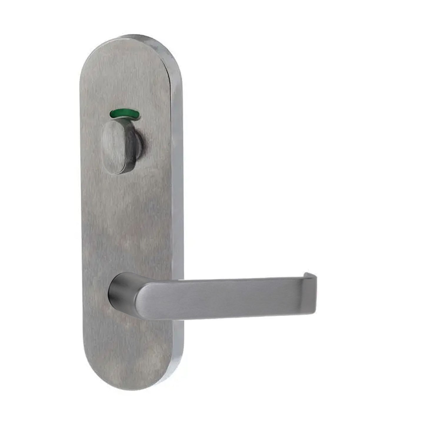 Lockwood 2816 Round End Plate With Privacy Indicator Turn & 59 Lever Satin Chrome 2816/59SC