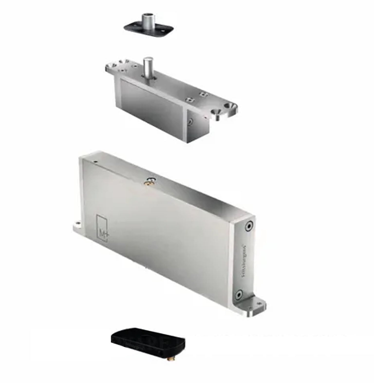 FritsJurgens Full Kit System M+B | 70mm Min Pivot Point Squared Floor Plate Matt Black FJS/STM+70BSBK