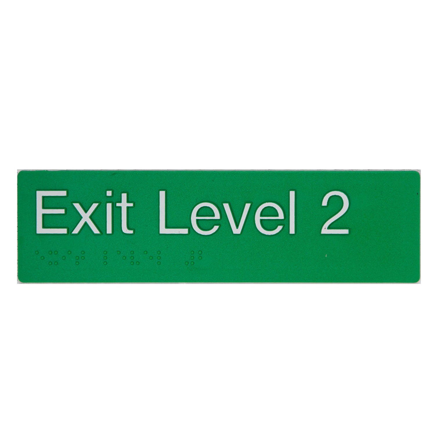 Tim The Sign Man Exit Level Two Green/White EL2-GREEN