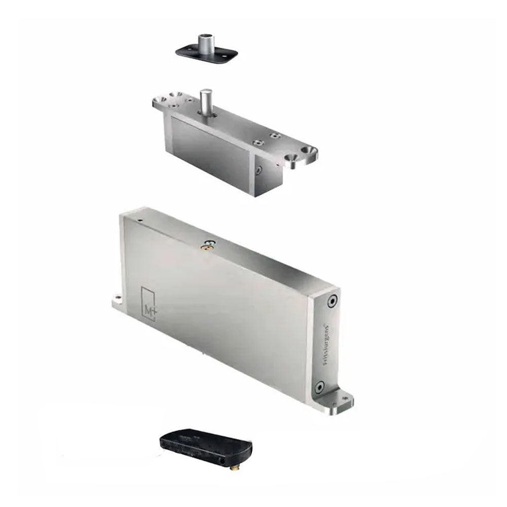 FritsJurgens System Full Kit M+ | 70mm Min Pivot Point Squared Floor Plate  Matt BlacFJS/STM+70DSBK