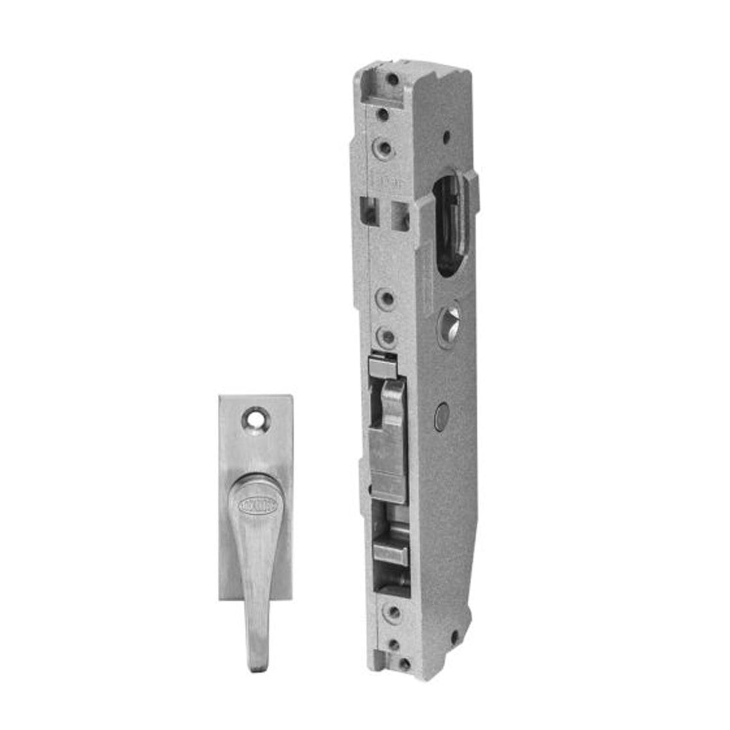 Lockwood Short Backset Mortice Deadlock & Escape Turn Knob Satin Chrome 3542-T1SC
