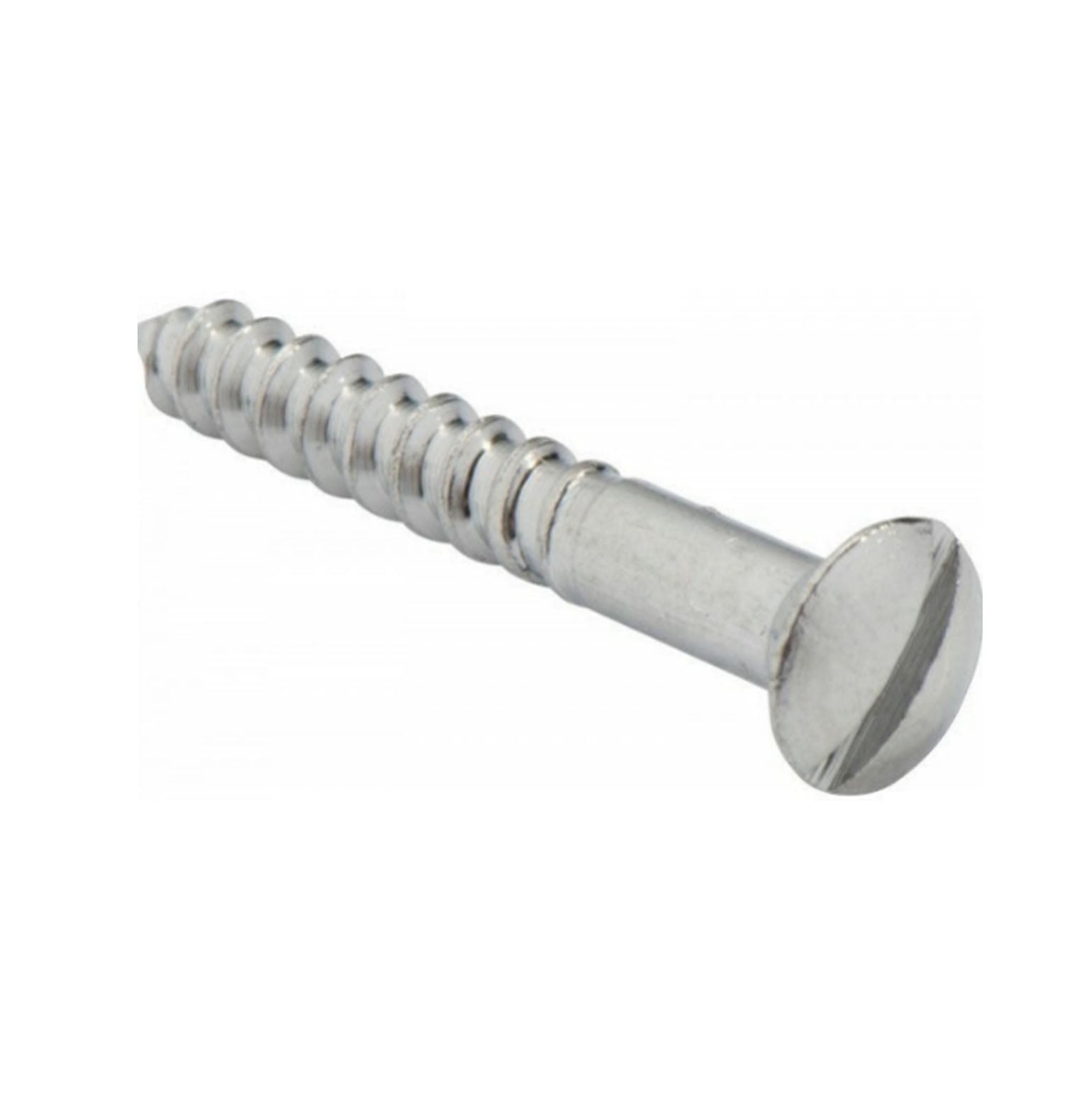 Tradco Domed Head Screw 5 Gauge Pack of 50 19mm Polished Chrome SCCP19