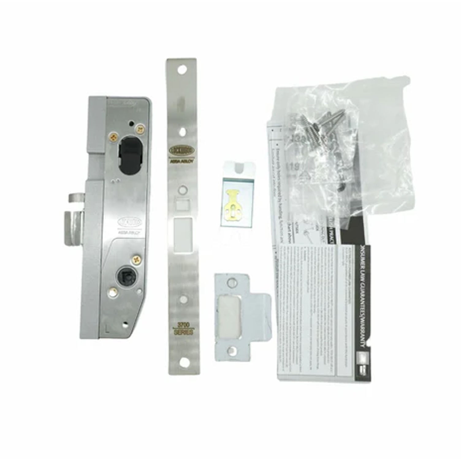 Lockwood 6792 Universal Primary Lock Timber Door Fixing 38mm Satin Stainless Steel 6792SS