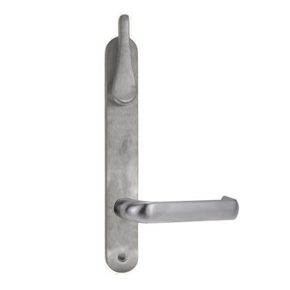 Lockwood 5939 Round End Plate With Accessible Turn & 77 Lever Satin Chrome 5939/77SC