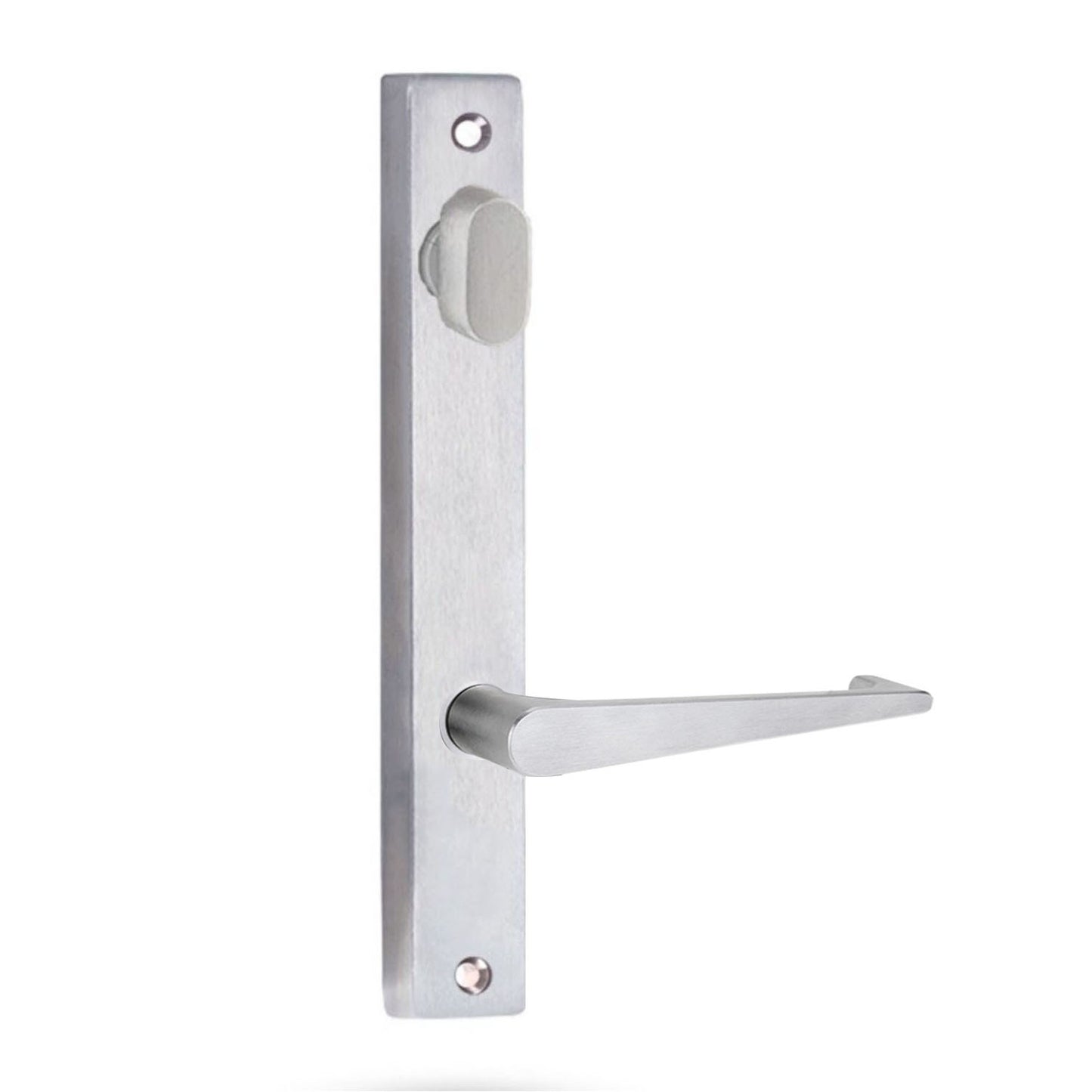 Lockwood 4904 Square End Plate With Turn & 133 Lever Satin Chrome 4904/133SC