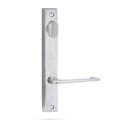 Lockwood 4904 Square End Plate With Turn & 132 Lever Satin Chrome 4904/132SC