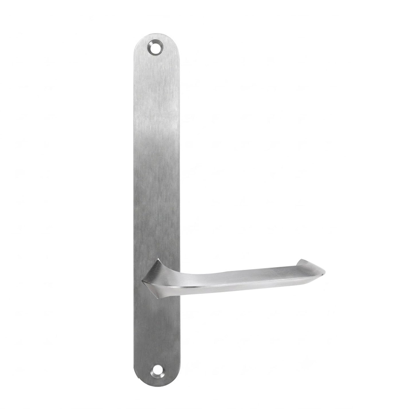 Lockwood 5905 Round End Plate With 116 Lever Satin Chrome 5905/116SC