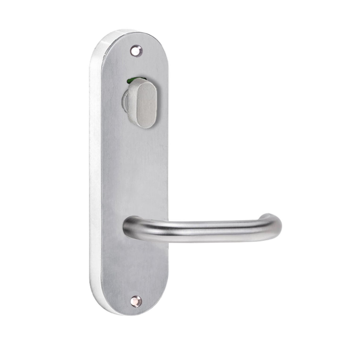 Lockwood 2916 Round End Plate with Privacy Indicator Turn & 70 Lever Satin Chrome 2916/70SC