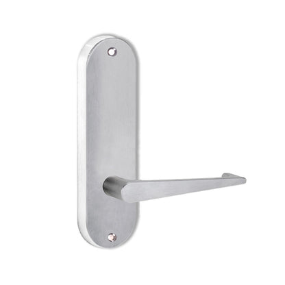 Lockwood 2905 Round End Plate With 133 Lever Satin Chrome 2905/133SC