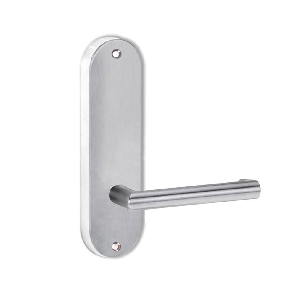 Lockwood 2905 Round End Plate With 155 Lever Satin Chrome 2905/155SC