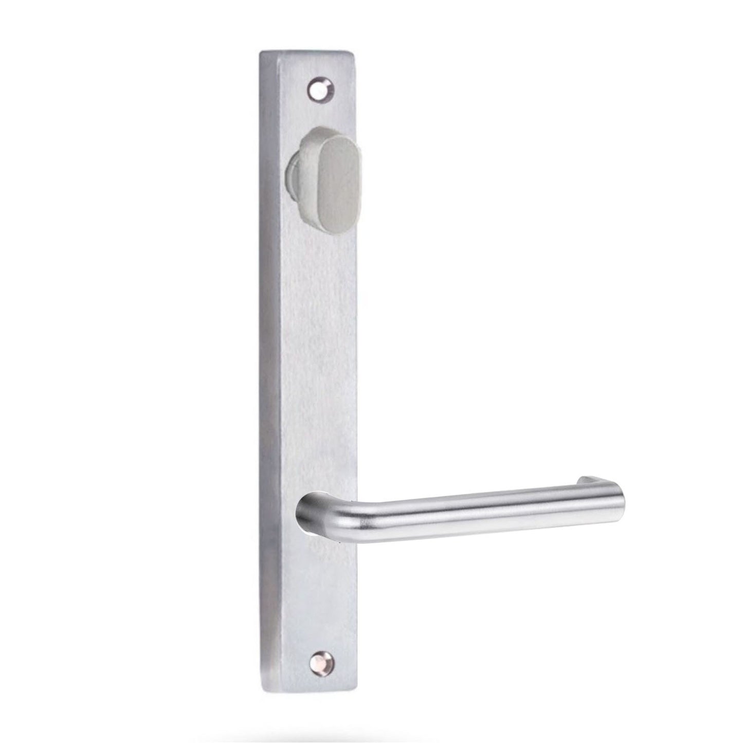 Lockwood 4904 Square End Plate With Turn & 144 Lever Satin Chrome 4904/144SC