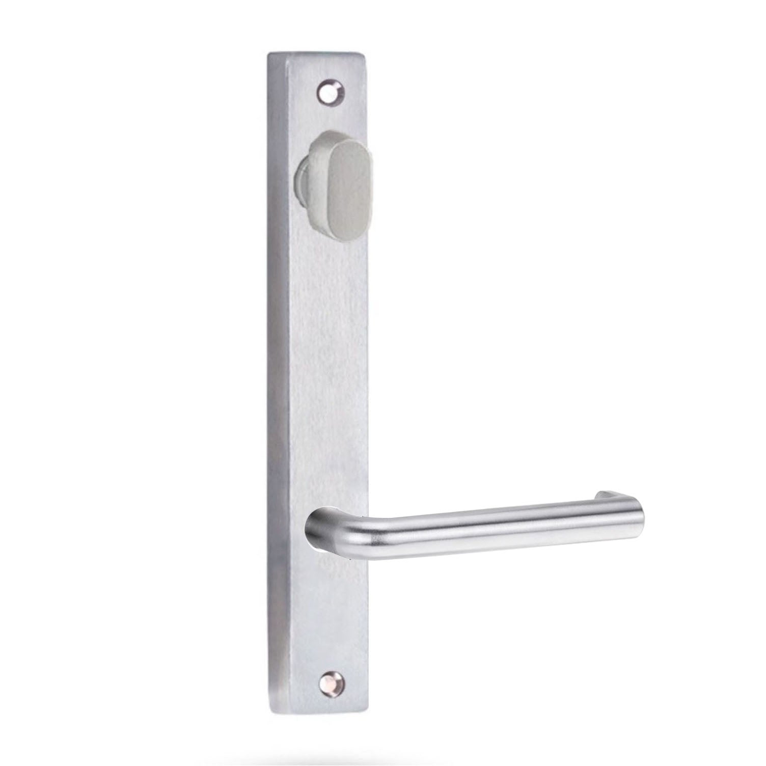 Lockwood 4904 Square End Plate With Turn & 144 Lever Satin Chrome 4904/144SC