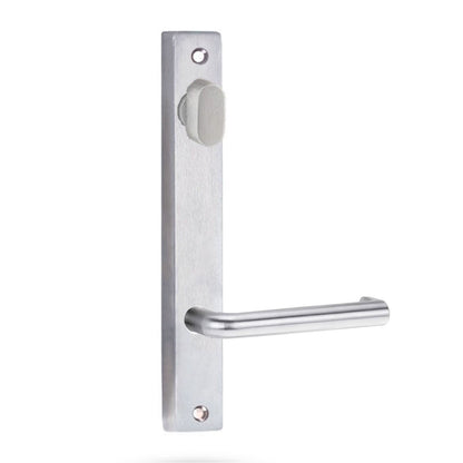 Lockwood 4904 Square End Plate With Turn & 144 Lever Satin Chrome 4904/144SC