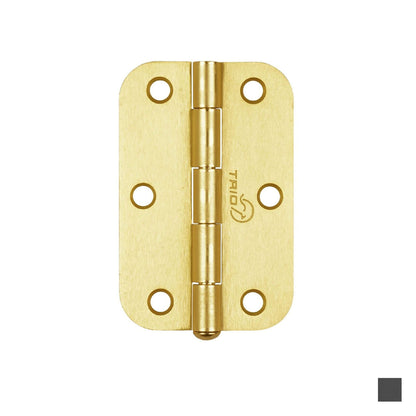Trio Radius Butt Hinge Loose Pin 89x60x1.6mm - Available in Various Finishes
