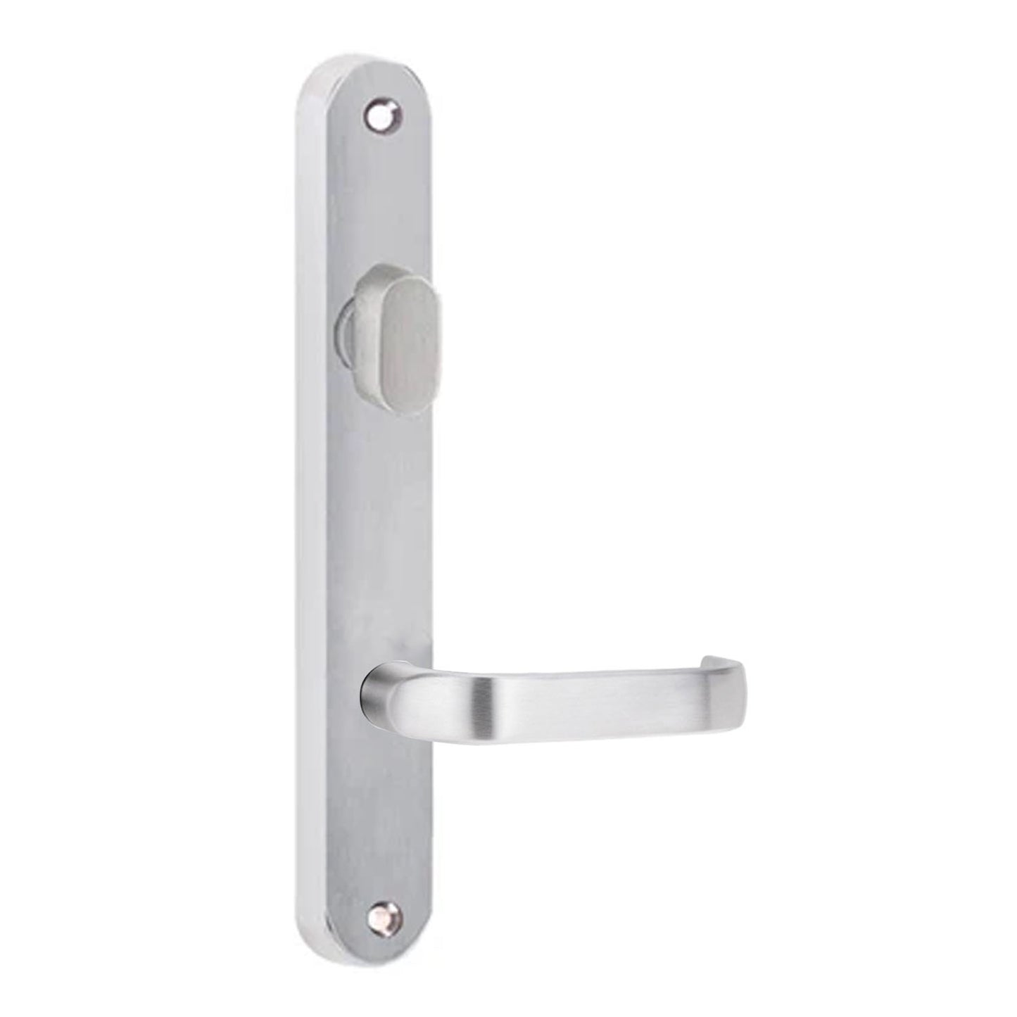 Lockwood 5704 Round End Plate With Turn & 74 Lever Satin Chrome 5704/74SC