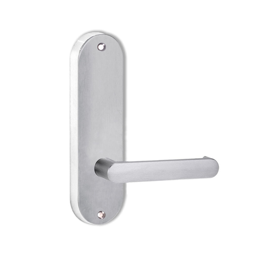 Lockwood 2905 Round End Plate With 166 Lever Satin Chrome 2905/166SC