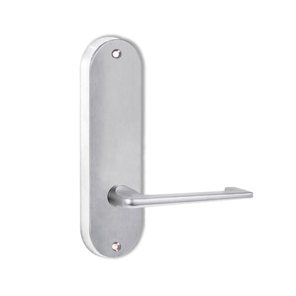 Lockwood 2905 Round End Plate With 132 Lever Satin Chrome 2905/132SC