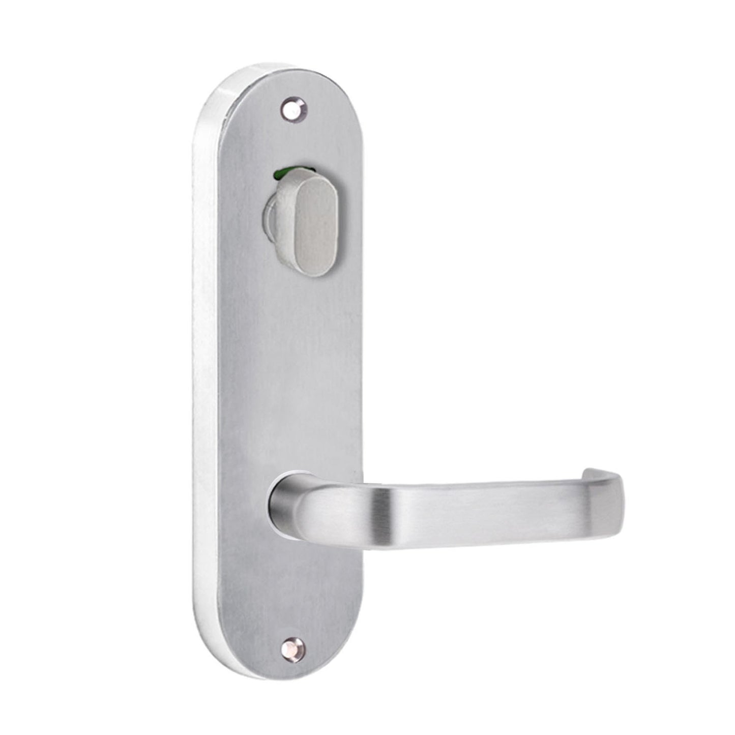 Lockwood 2916 Round End Plate With Privacy Indicator Turn & 74 Lever Satin Chrome 2916/74SC