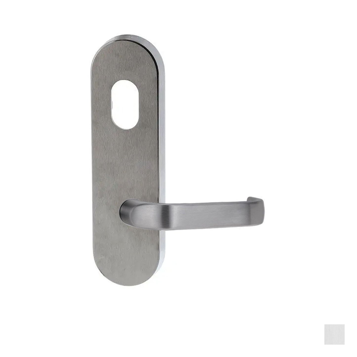 Lockwood 2801 Round End Plate With Cylinder Hole & 74 Lever  - Available in Various Finishes