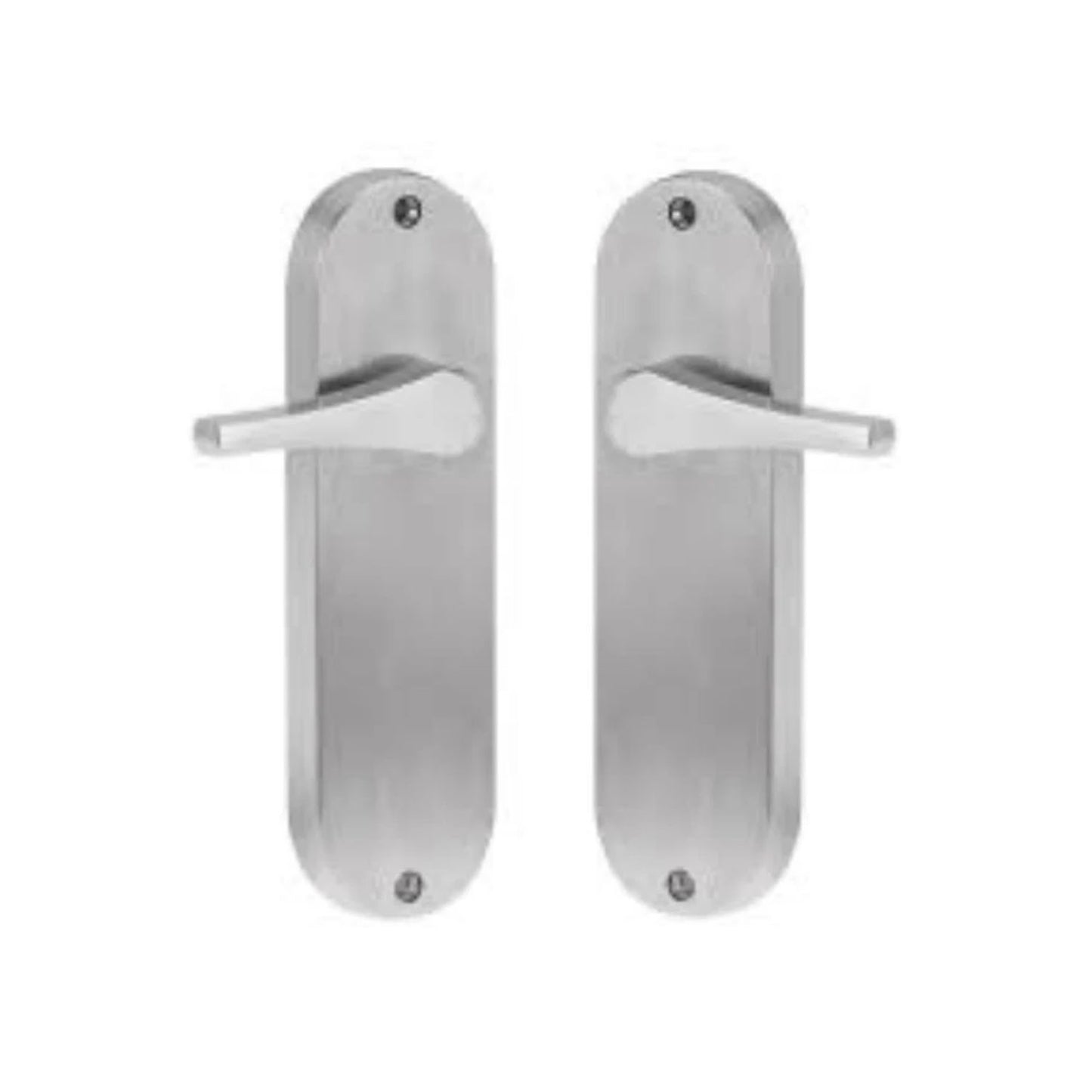 Lockwood 2938 Round End Plate With Disabled Turn Satin Chrome - Available in Left and Right Hand