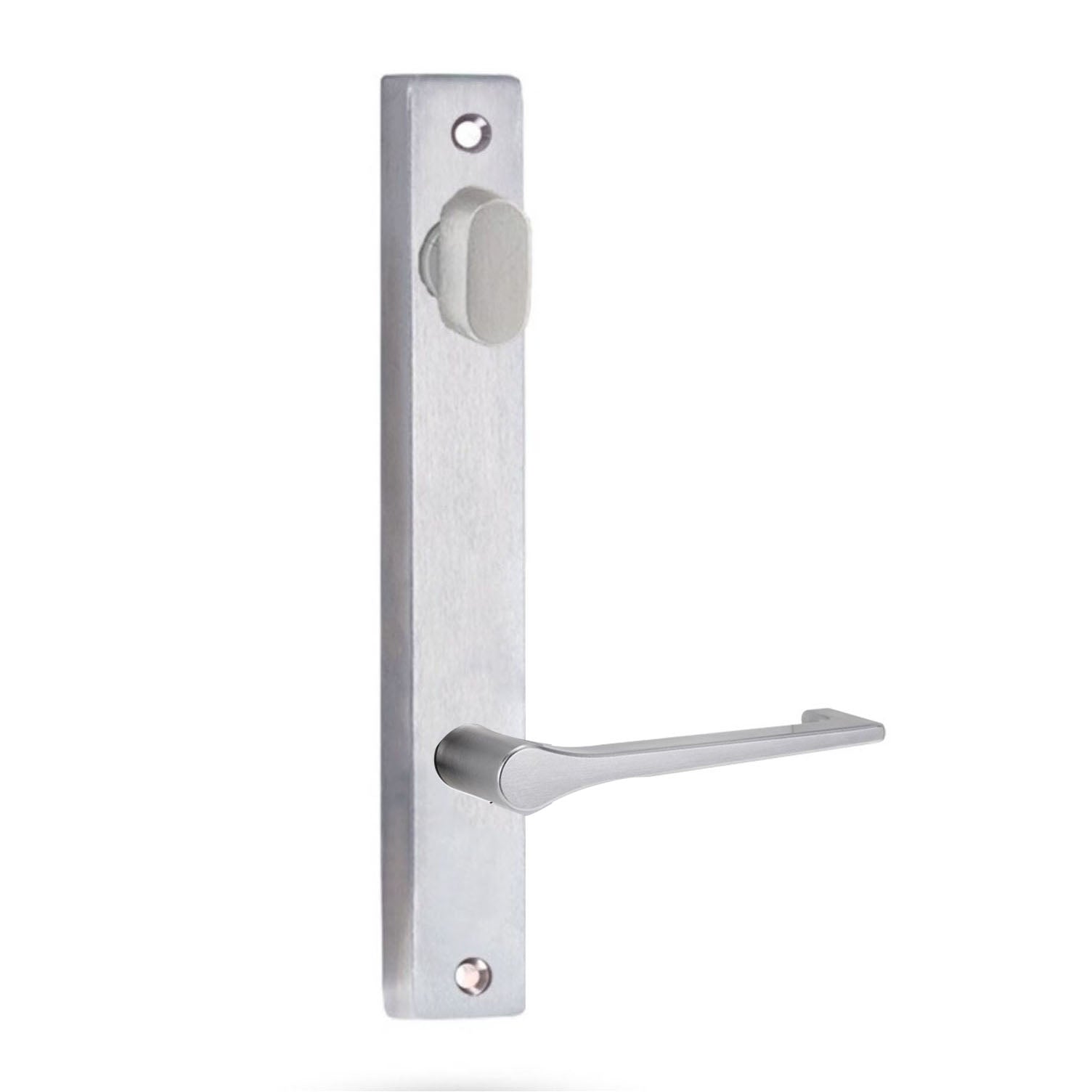 Lockwood 4904 Square End Plate With Turn & 145 Lever Satin Chrome 4904/145SC