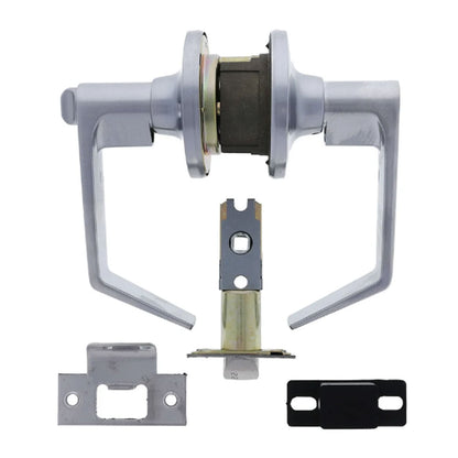 Carbine Rosehill Privacy Door Lever Handle Set Fire Rated Satin Chrome PR6030