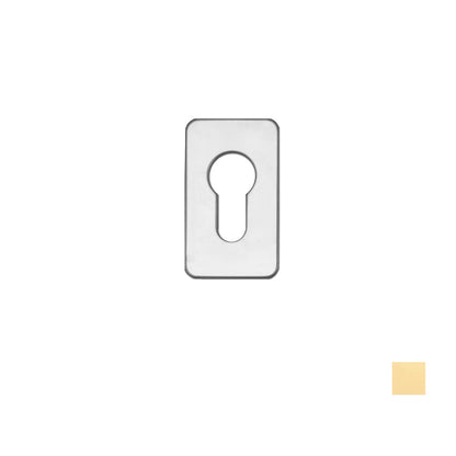 Asec Euro Escutcheon Self Adhesive - Available in Gold and Stainless Steel