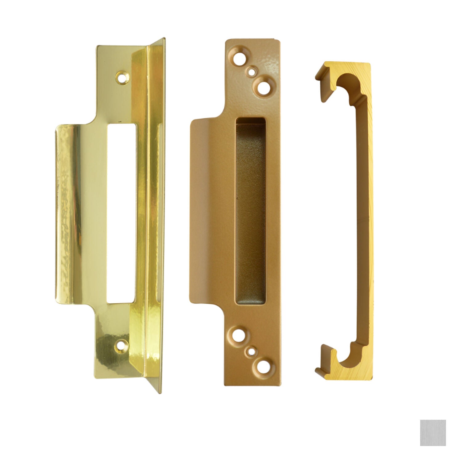 ASEC Rebate To Suit Asec Mortice Key Sashlocks 13mm - Available in Polished Brass and Satin Chrome