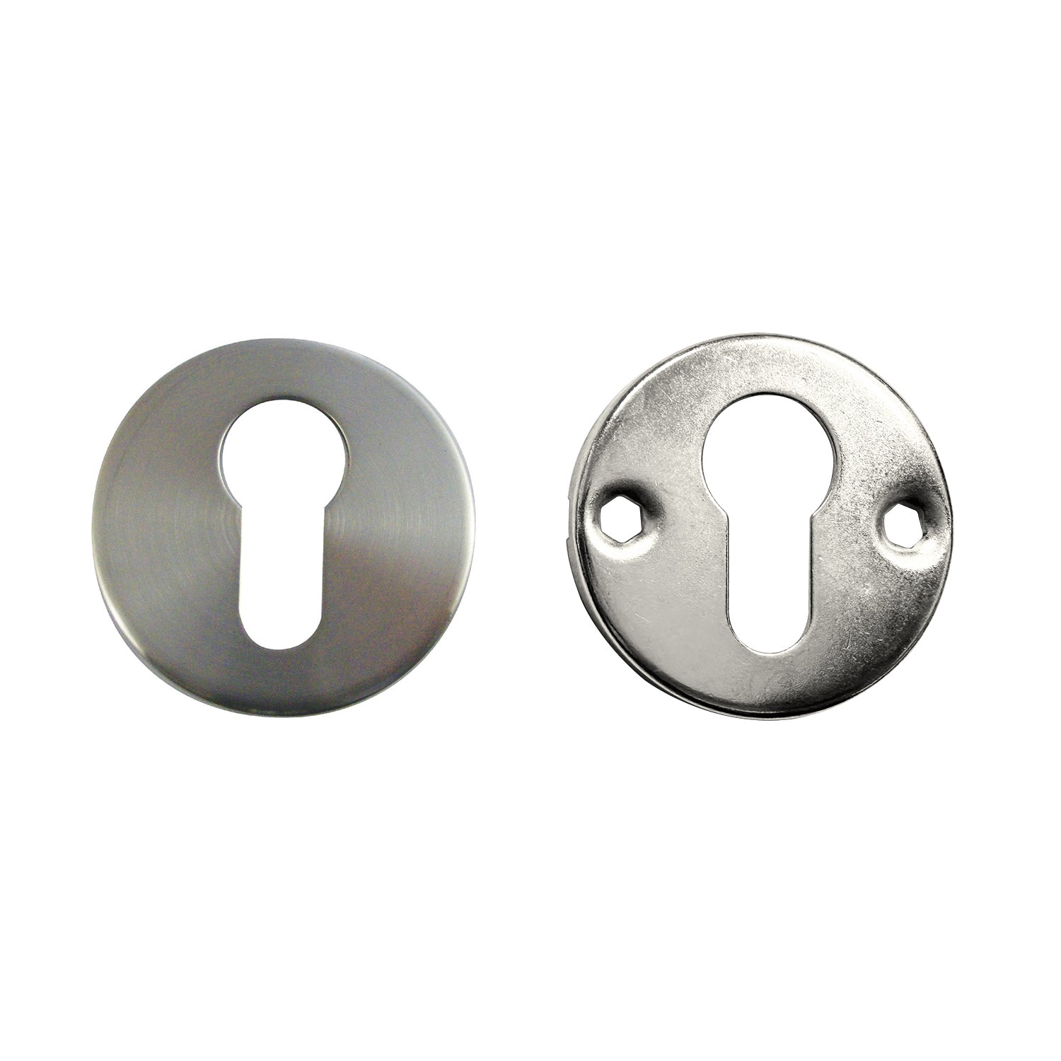 Asec Round Euro Escutcheon 52x5mm Satin Stainless Steel AS4517