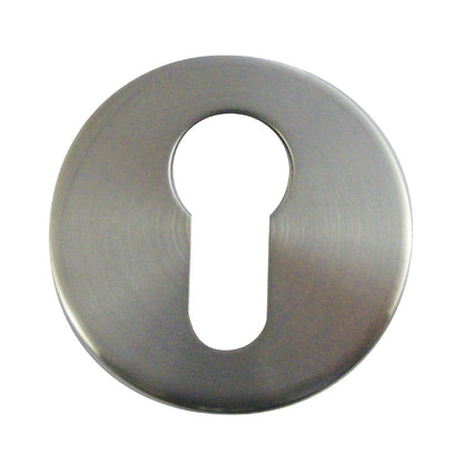 Asec Round Euro Escutcheon 52x5mm Satin Stainless Steel AS4517