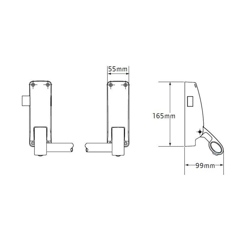Briton Door Reversible Rim Panic Latch Commercial Grade Fire Rated ...