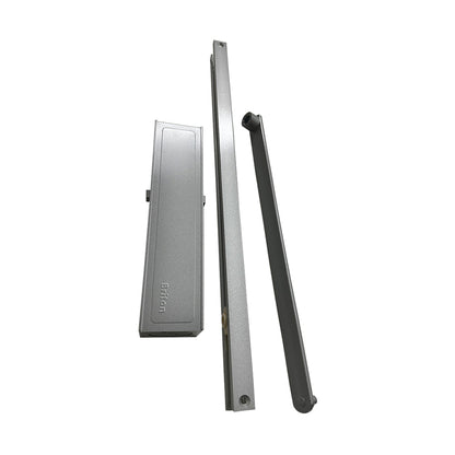 Briton EN1-4 Adjustable Track Arm Closer Back Check Fire Rated Silver BNT-1130B-T-SE