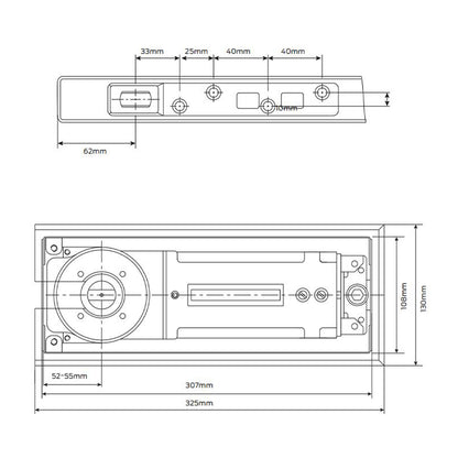 Briton Floor Spring Hold Open 90 Degree Satin Stainless Steel BNT-5004/90