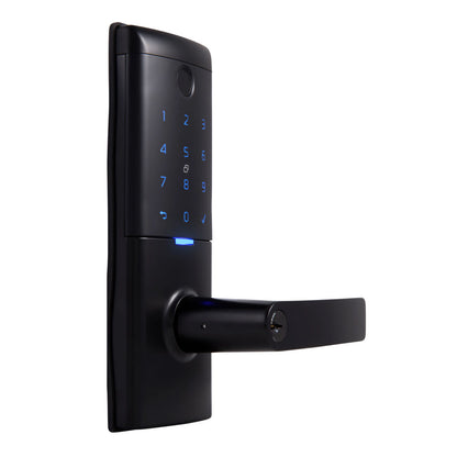 Gainsborough Mode Smart Entrance Lock Door Lever Black GMODENTBL