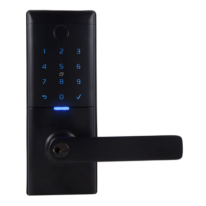 Gainsborough Mode Smart Entrance Lock Door Lever Black GMODENTBL
