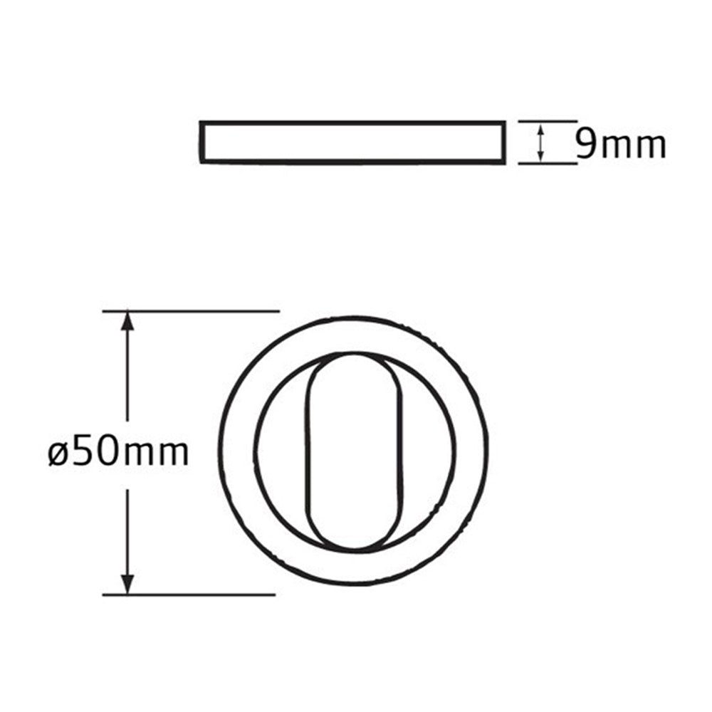 Legge Oval Cylinder Escutcheon - Available in Various Finishes