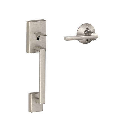 Schlage SRE60085 F Series Century Escutcheon Latitude Lower Handleset SNP