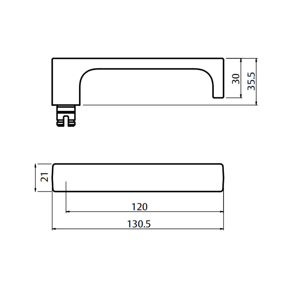 Lockwood Symphony 1220/1221/112 Door Lever on Round Rose Full Set - Available in Various Finishes