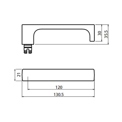 Lockwood Symphony 1220/1221/112 Door Lever on Round Rose Full Set - Available in Various Finishes