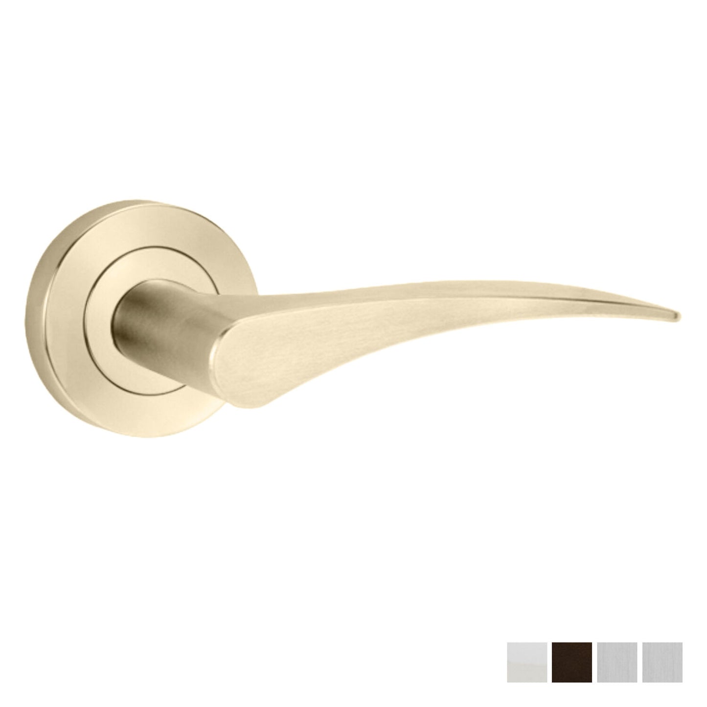 Lockwood Symphony 153 Lever On Round Rose - Available in Various Finishes and Handing