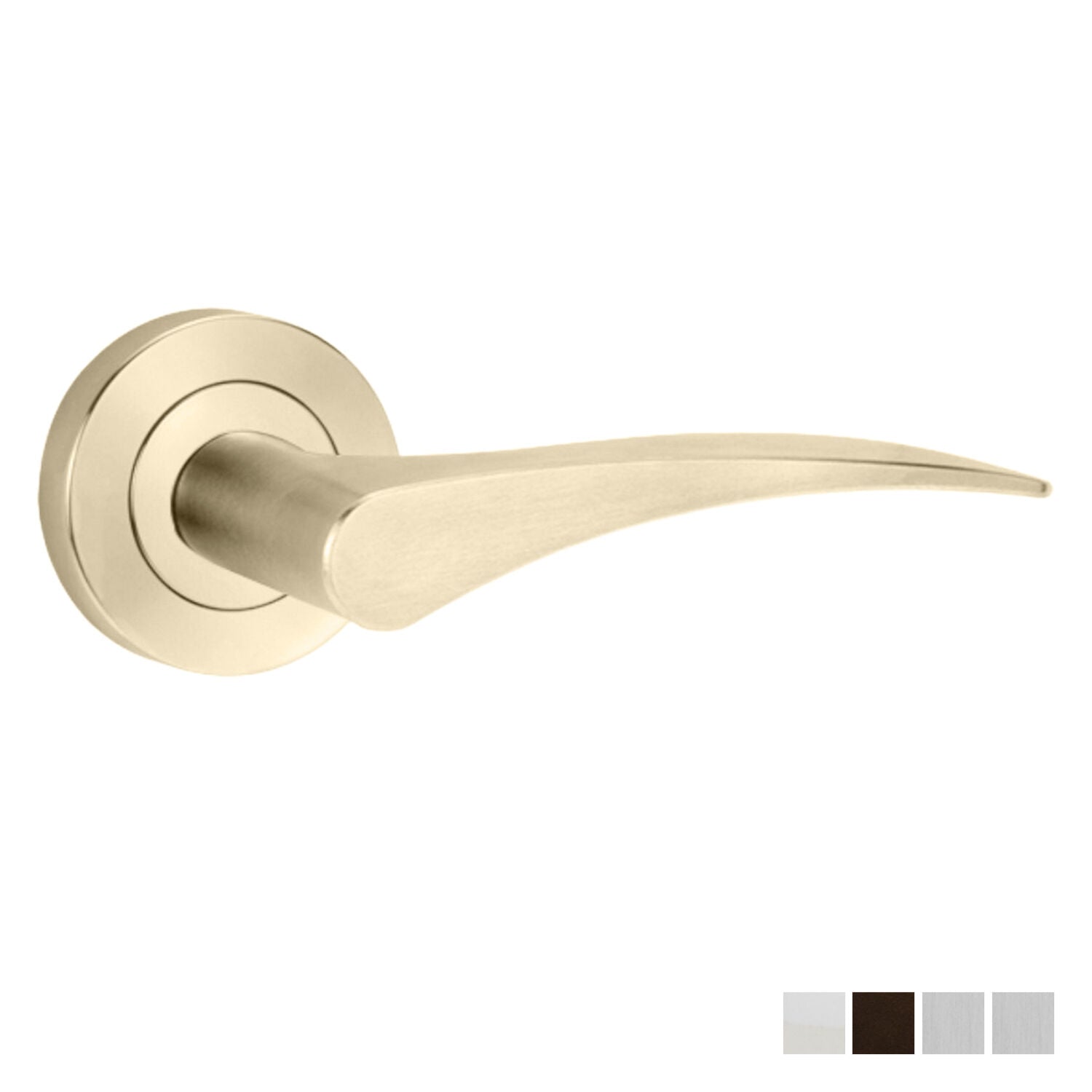 Lockwood Symphony 153 Lever On Round Rose - Available in Various Finishes and Handing