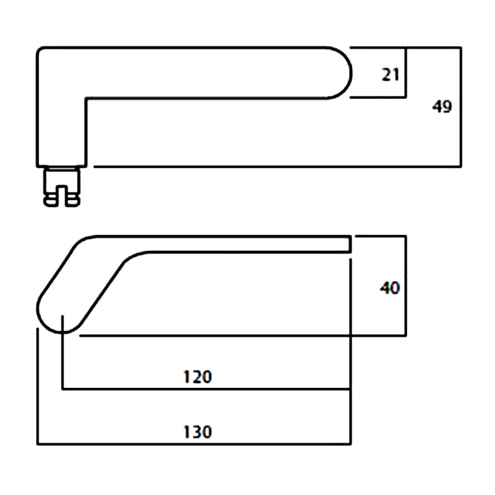 Lockwood Symphony 41 Lever On Round Rose - Available in Various Finishes and Handing